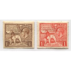 INGLATERRA 1924 Yv. 171/2 ESTAMPILLAS NUEVAS CON GOMA SERIE COMPLETA 26 Euros