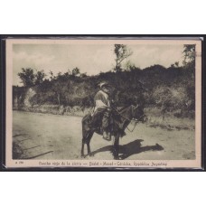 GAUCHO EN LA SIERRA BIALET MASSE CORDOBA ANTIGUA TARJETA POSTAL