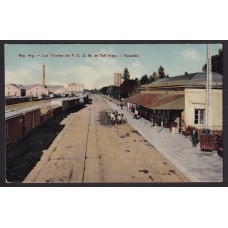 ESTACION DE FERROCARRIL ANTIGUA TARJETA POSTAL TAFI VIEJO TUCUMAN A COLOR