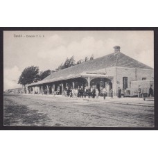 TANDIL ESTACION DE FERROCARRIL ANTIGUA TARJETA POSTAL RARA