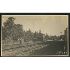 OLIVOS ESTACION DEL FERROCARRIL ANTIGUA TARJETA POSTAL