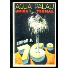 PUBLICIDAD AGUA PALAU ROSARIO DE LA FRONTERA SALTA ANTIGUA TARJETA POSTAL